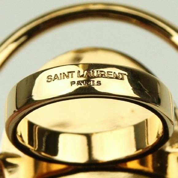 Authentic YSL Ring Size 6 Brass Saint Laurent - Picture 5 of 5